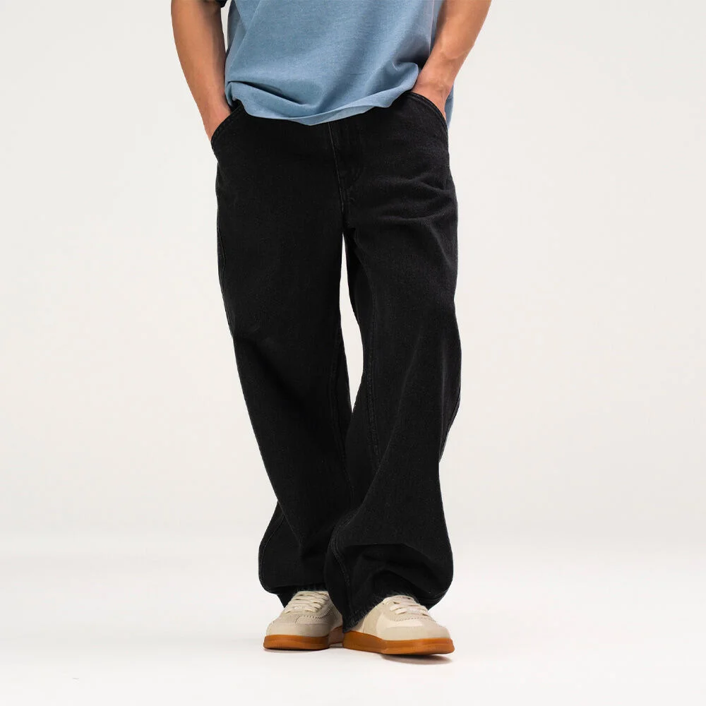 BAGGY DENIM PANTS (BLACK)