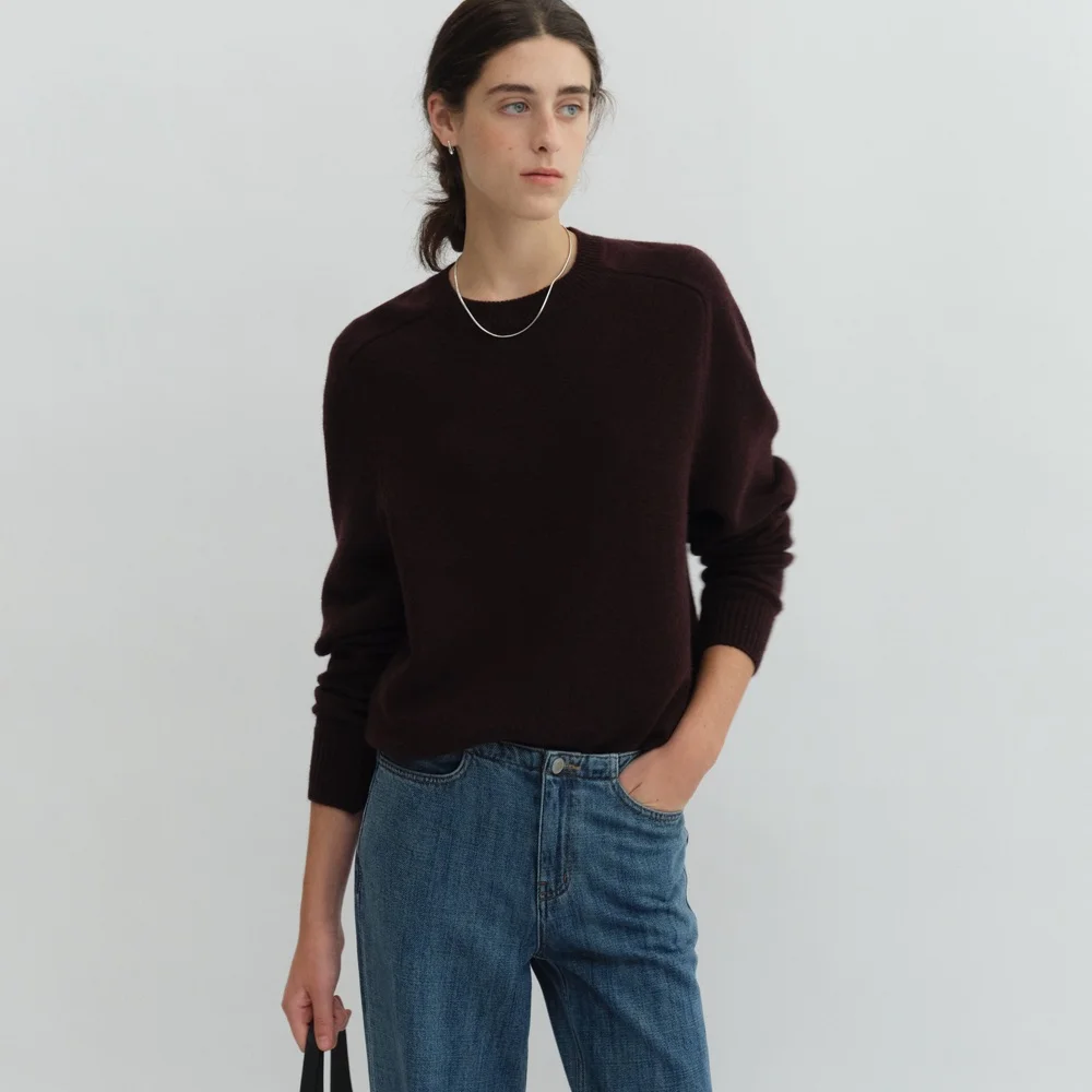 Caro Wool Raglan Knit (Brown)