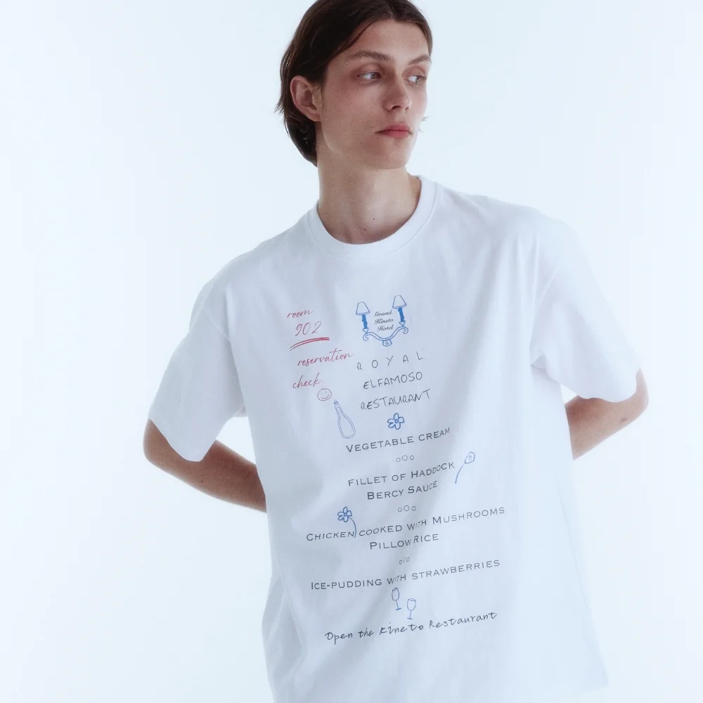 Room Service Menu T-Shirt_White