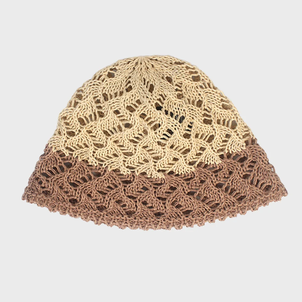 Wave Knit Beige-Brown Bucket Hat 針織漁夫帽