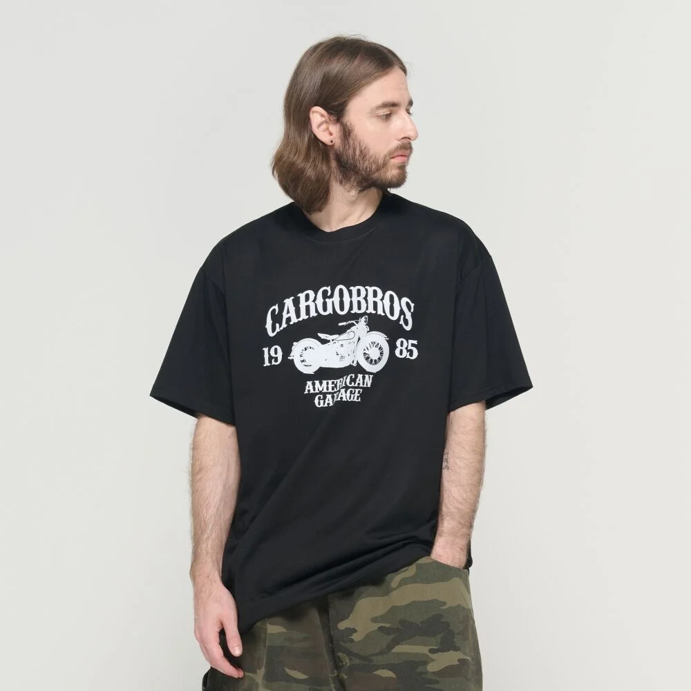 CB 1985 BIKE GRAPHIC SHORT SLEEVE T-SHIRT (BLACK)