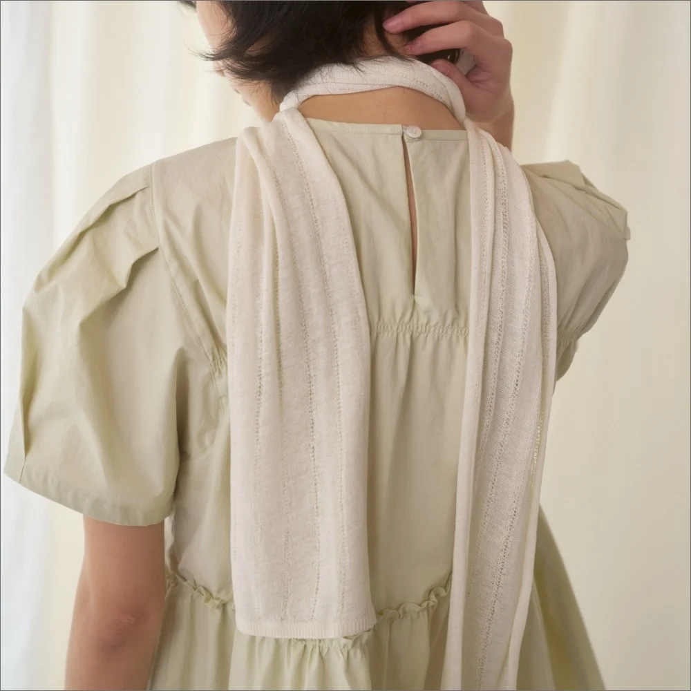 BAIA LINEN SCARF_CREAM