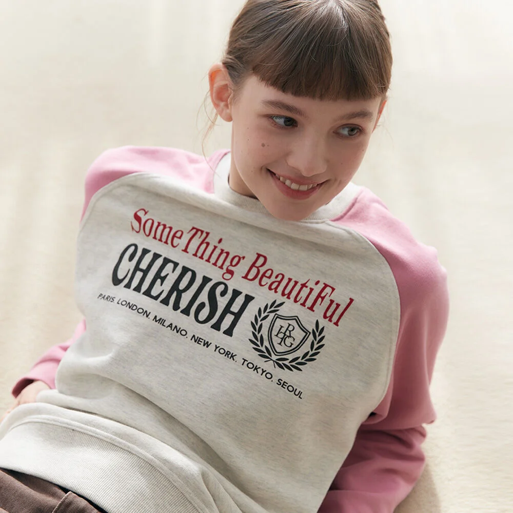 L1 CHERISH SWEATSHIRT(PINK)