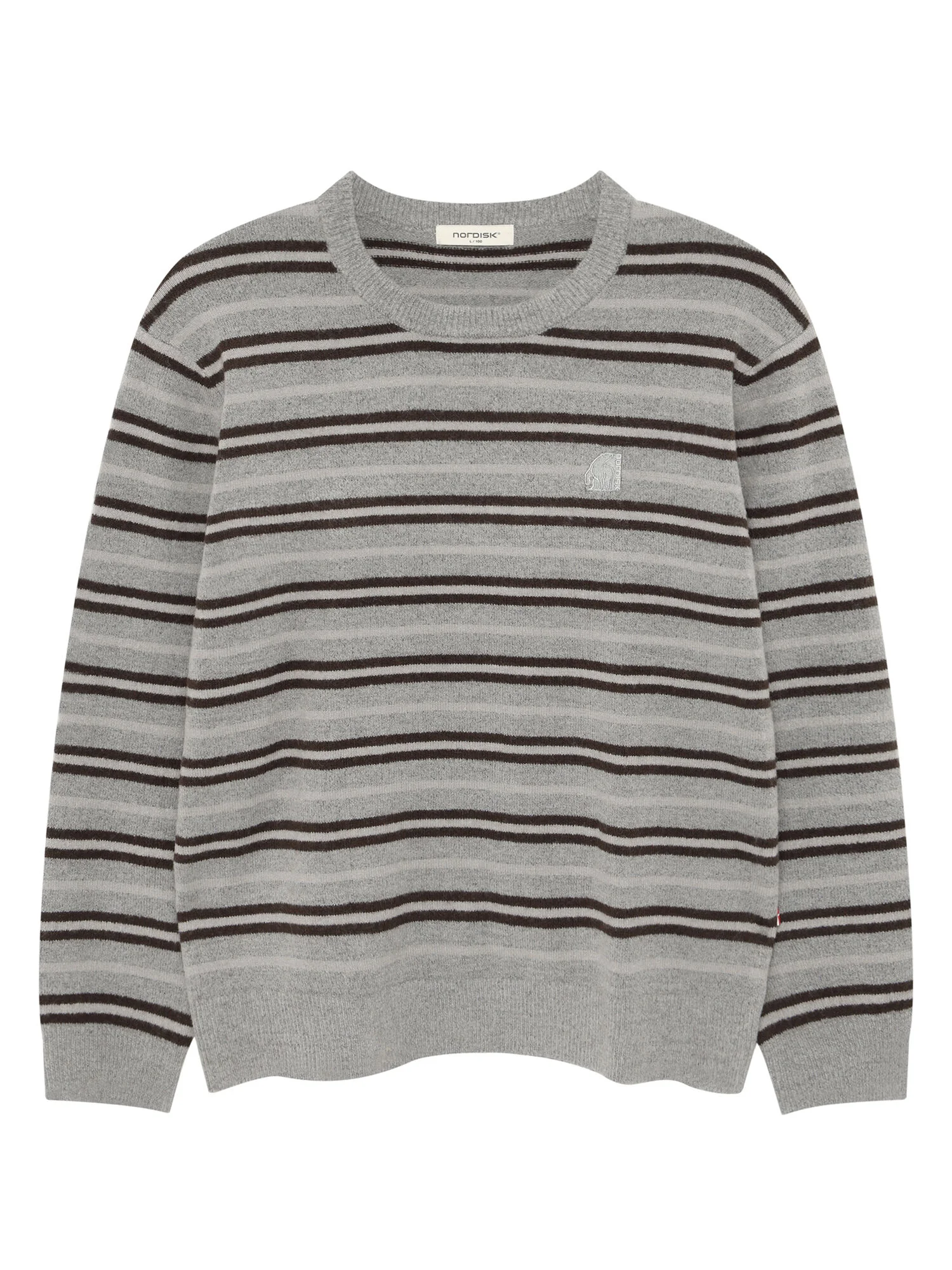 條紋 毛衣 - U_MELANGE DARK GREY OUW26K03ZJ