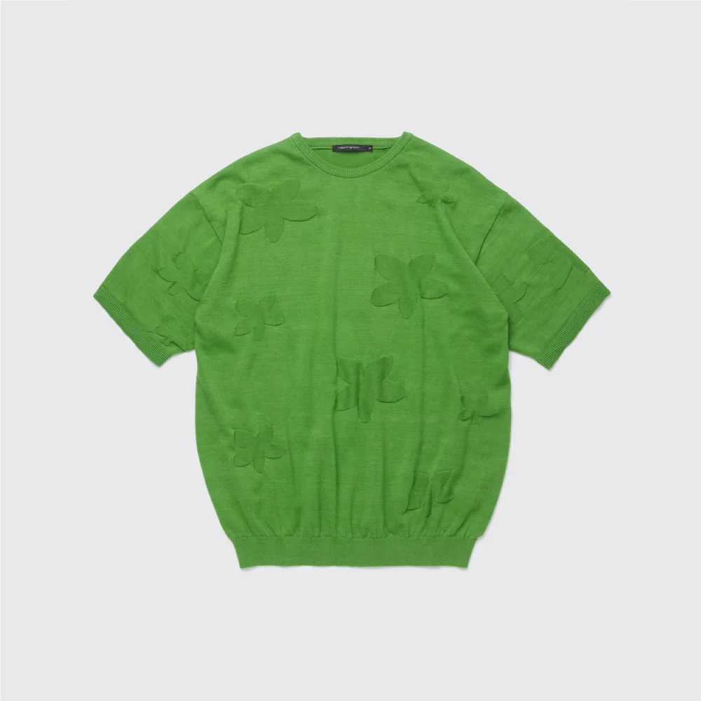 Floral Jacquard Knit V2 Green