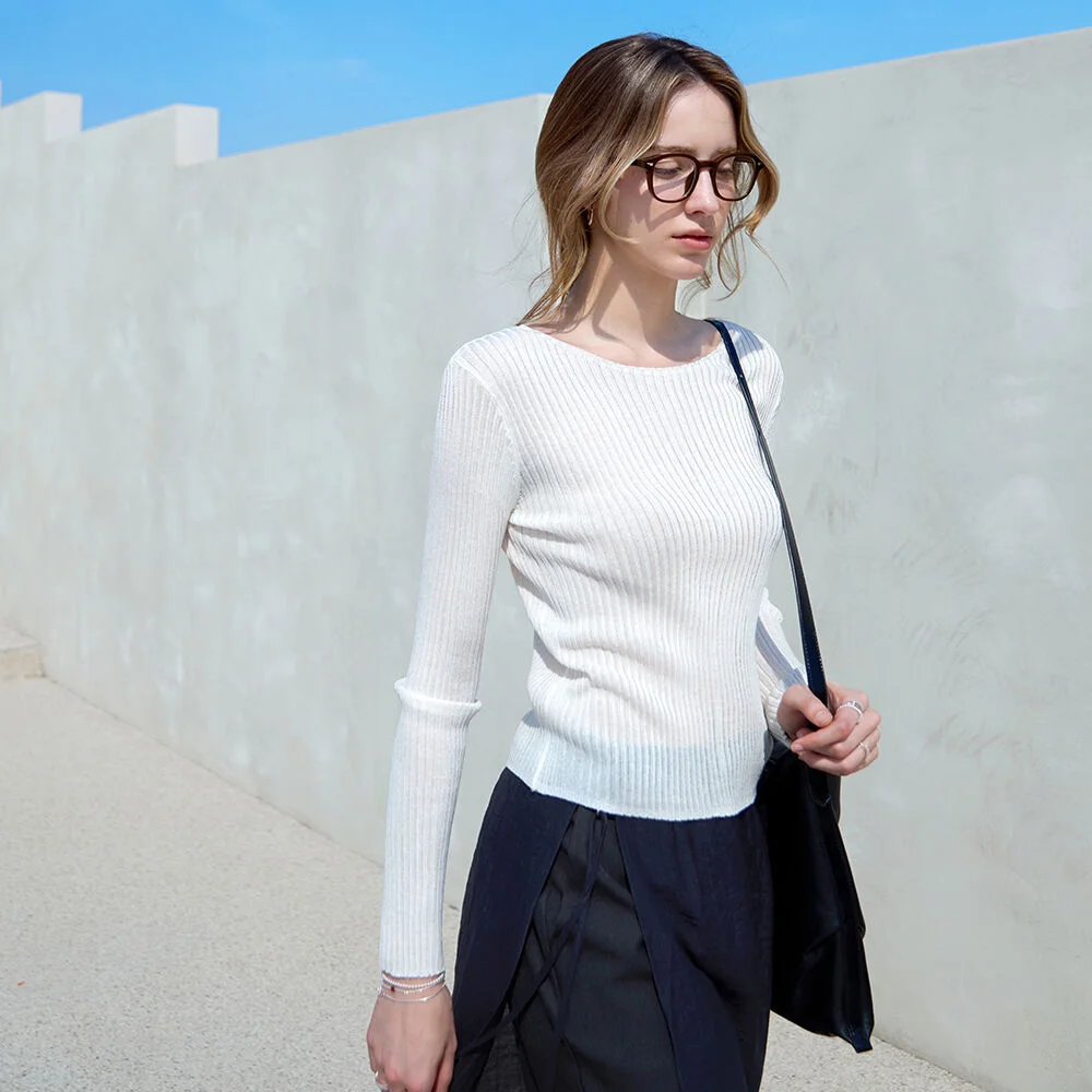柔軟 羅紋 Round Knit IVORY