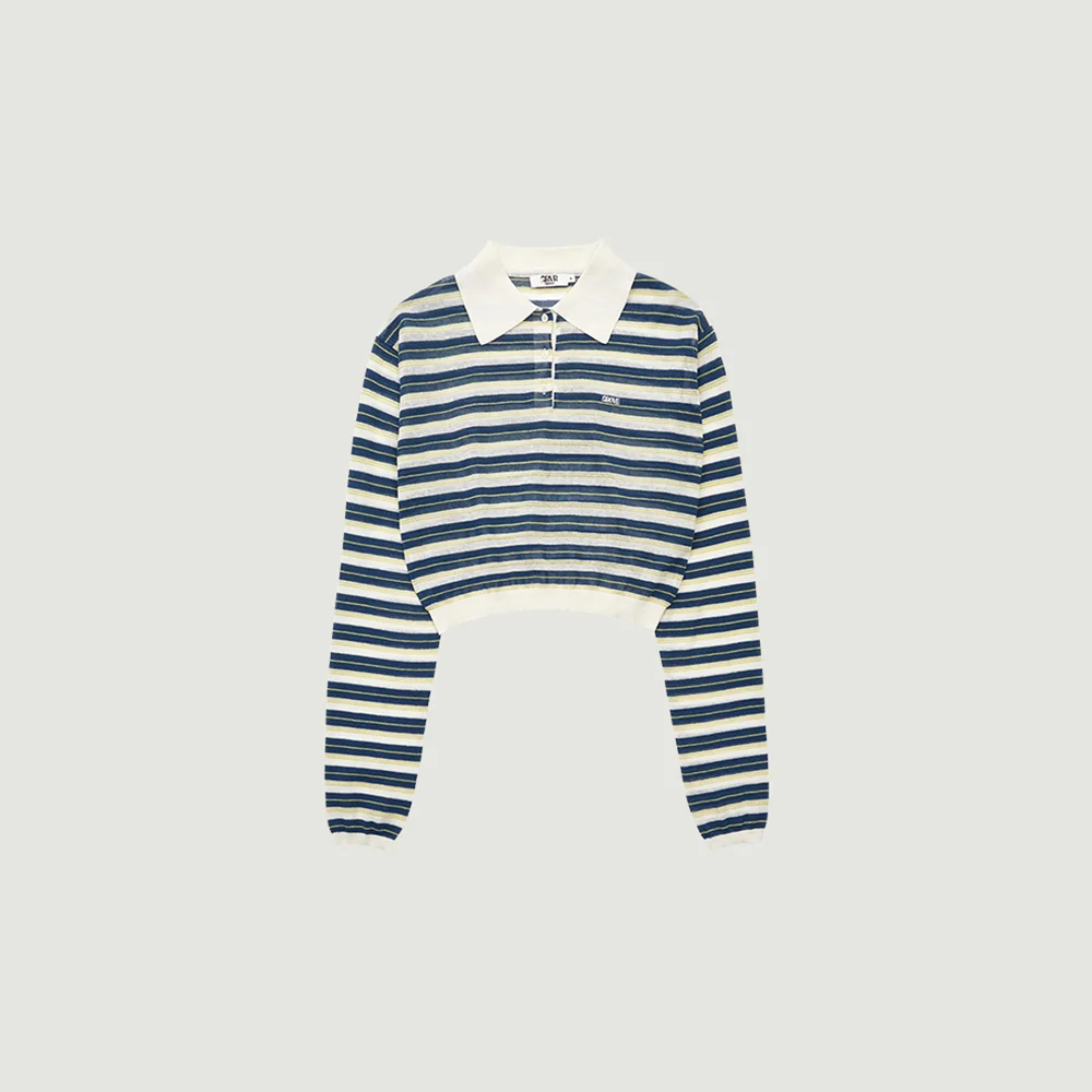 ESTHER STRIPE COLLAR KNIT (IVORY)