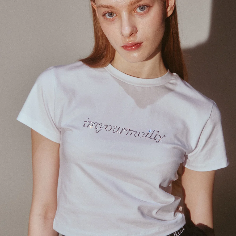 Crystal Hotfix T White