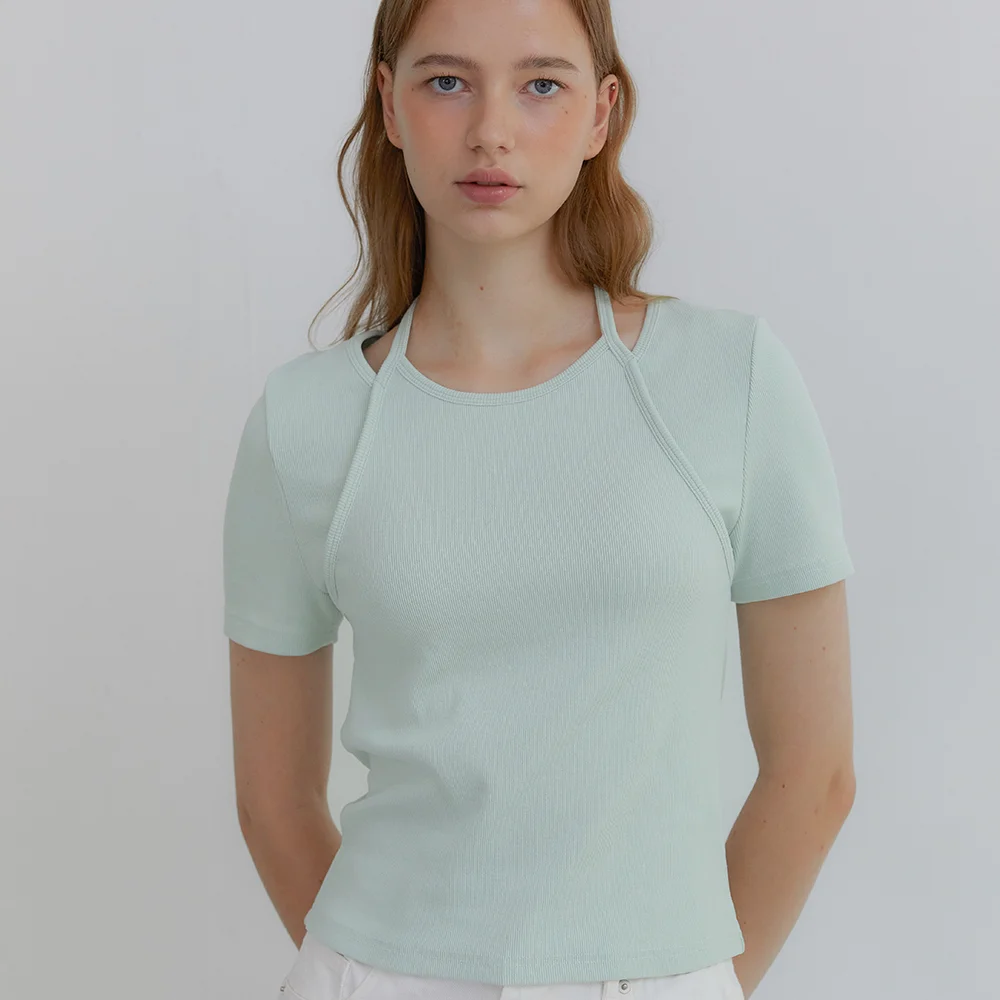 Halter Neck Tee - Mint