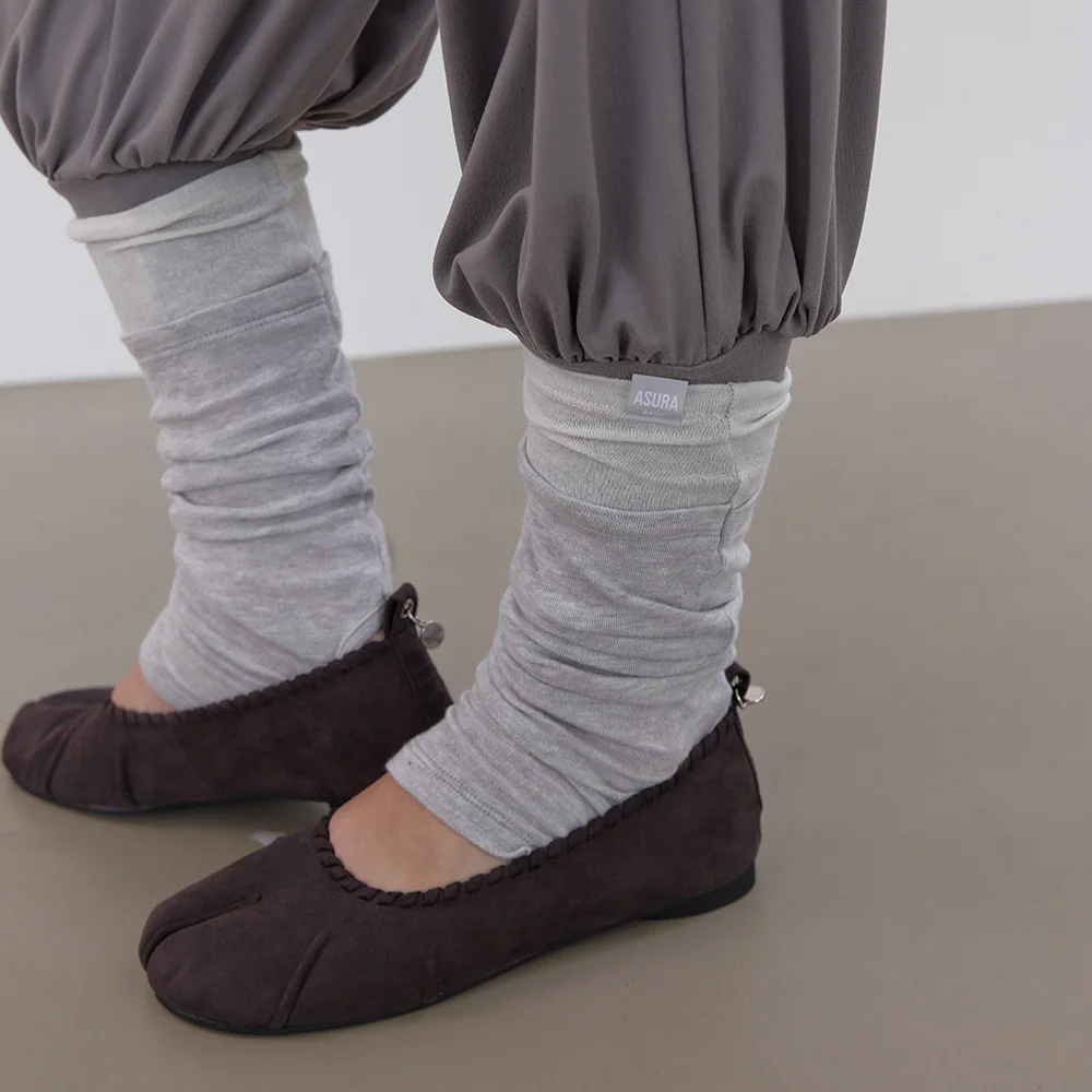 ANGORA LEG WARMER (LIGHT GREY)
