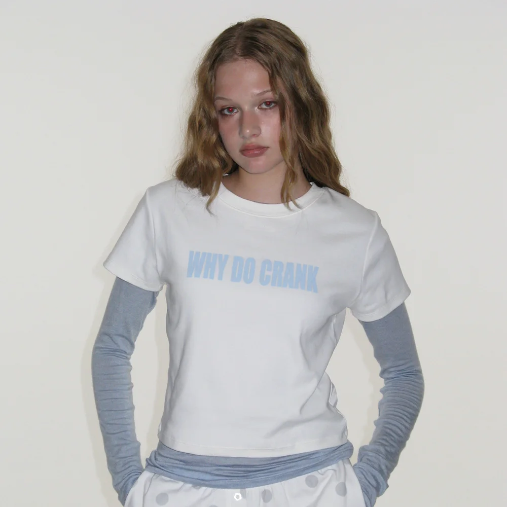 WHY DO CRANK TEE_WHITE