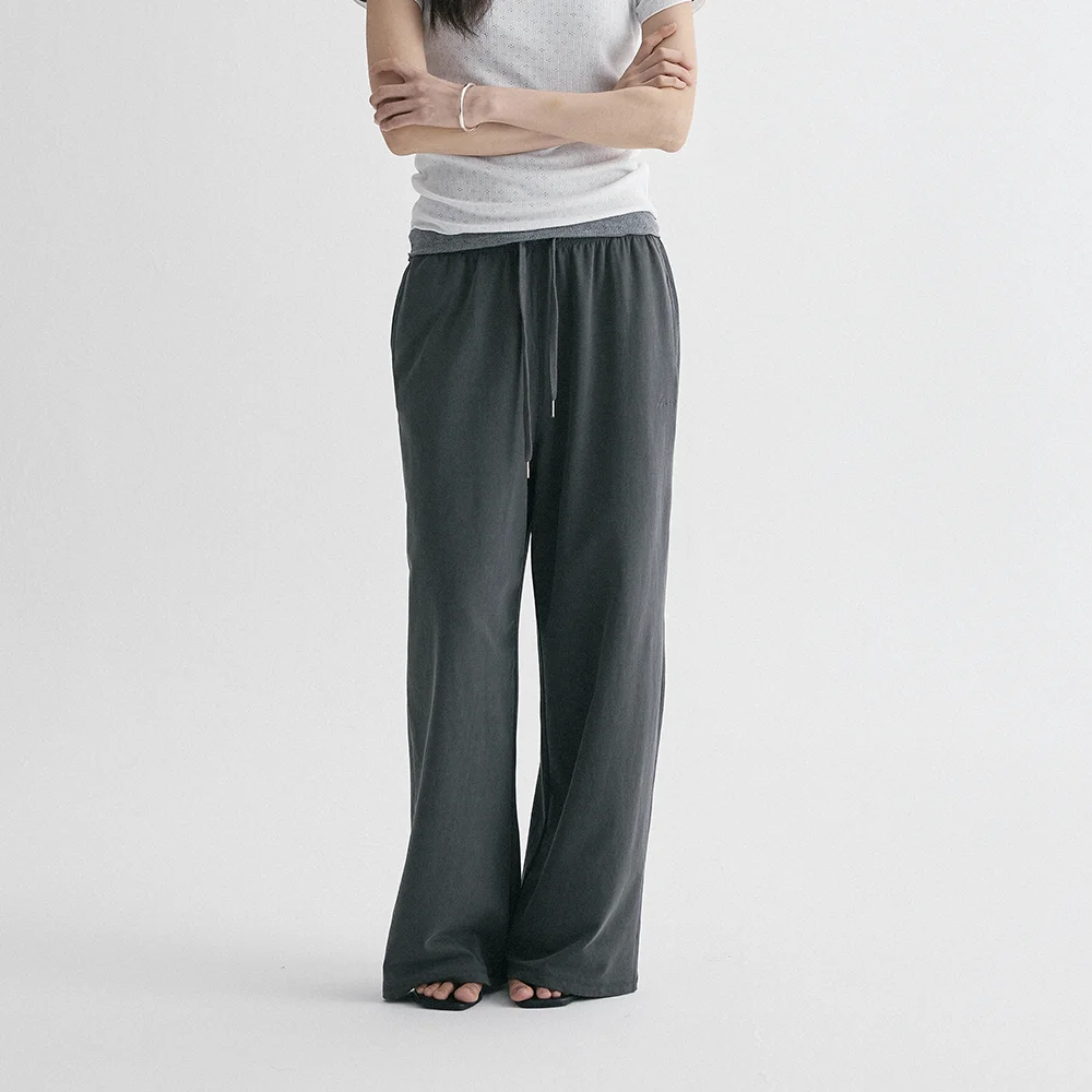 POINE PIGMENT SWEAT PANTS (GRAY)