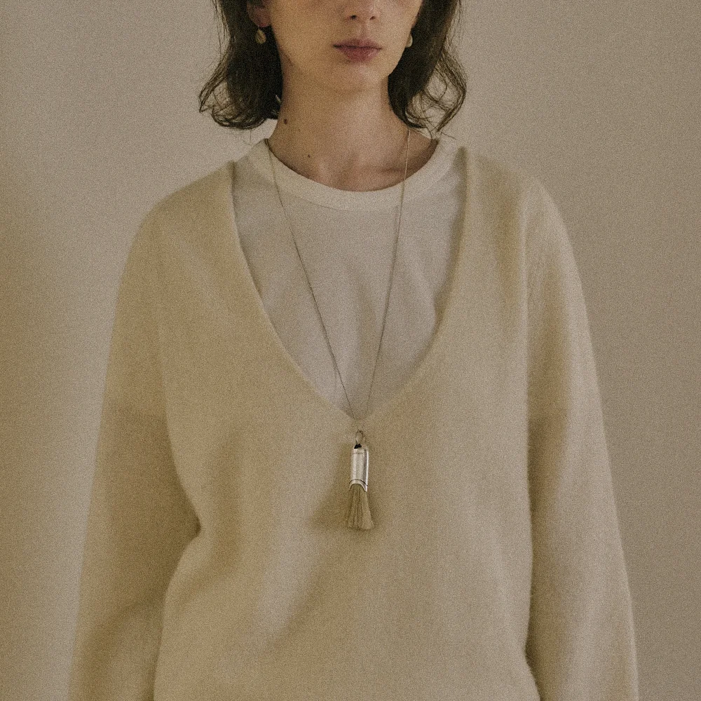 HORSEHAIR BRUSH NECKLACE_2 Colors