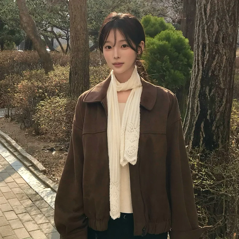 Elly 蕾絲 絲巾 (ivory)