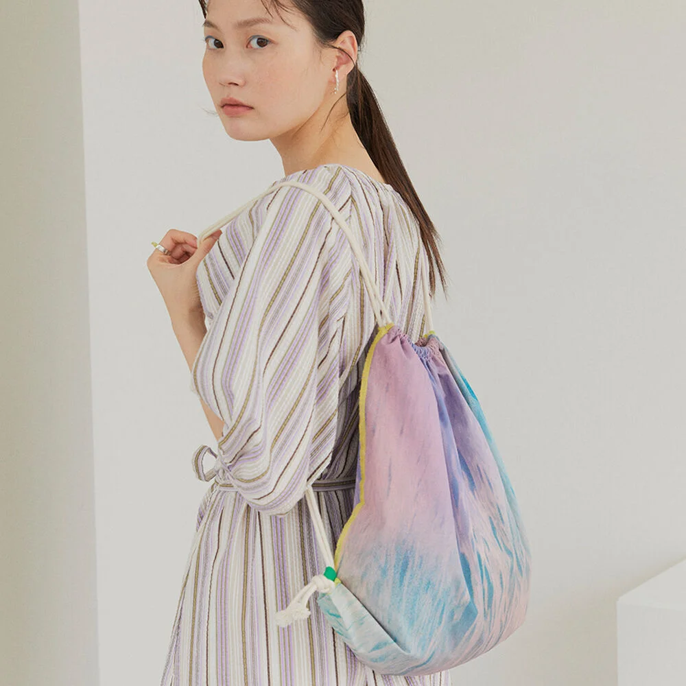 Multi color string bag