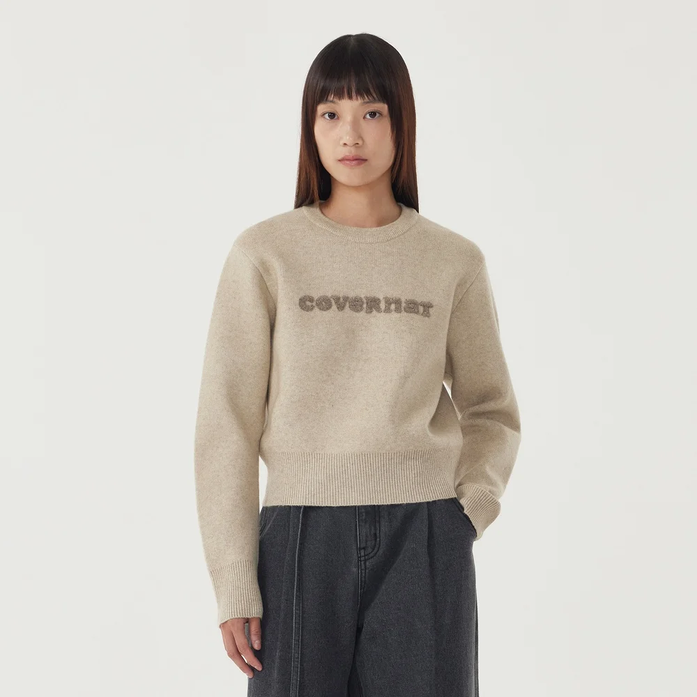 女裝 Cooper Logo 針織衫 Beige