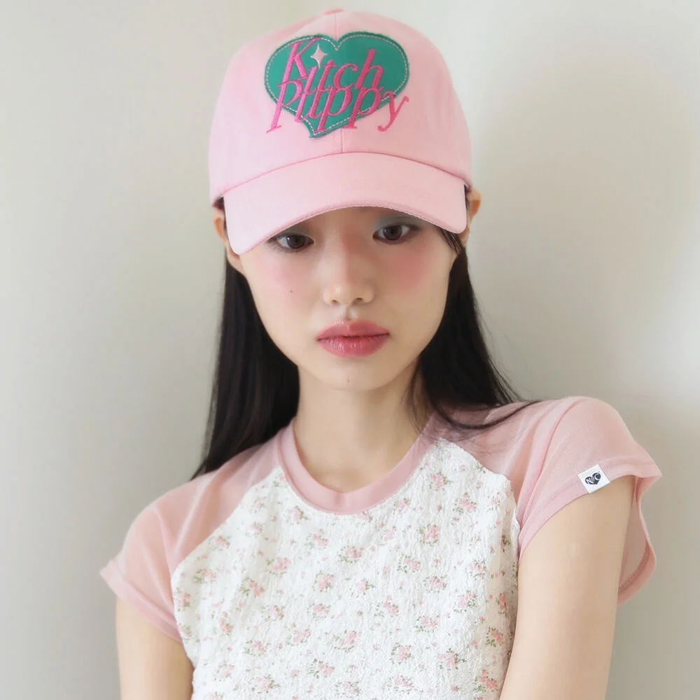 KITCH PUPPY BALL CAP PINK