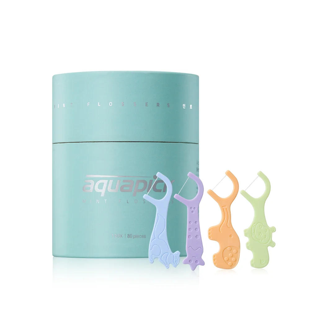 Aquapick 薄荷色 牙線 80件裝