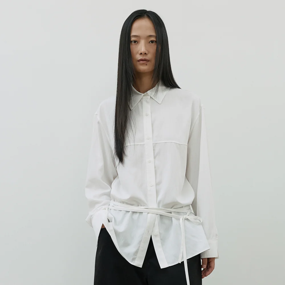 Belted Shirt (ivory)