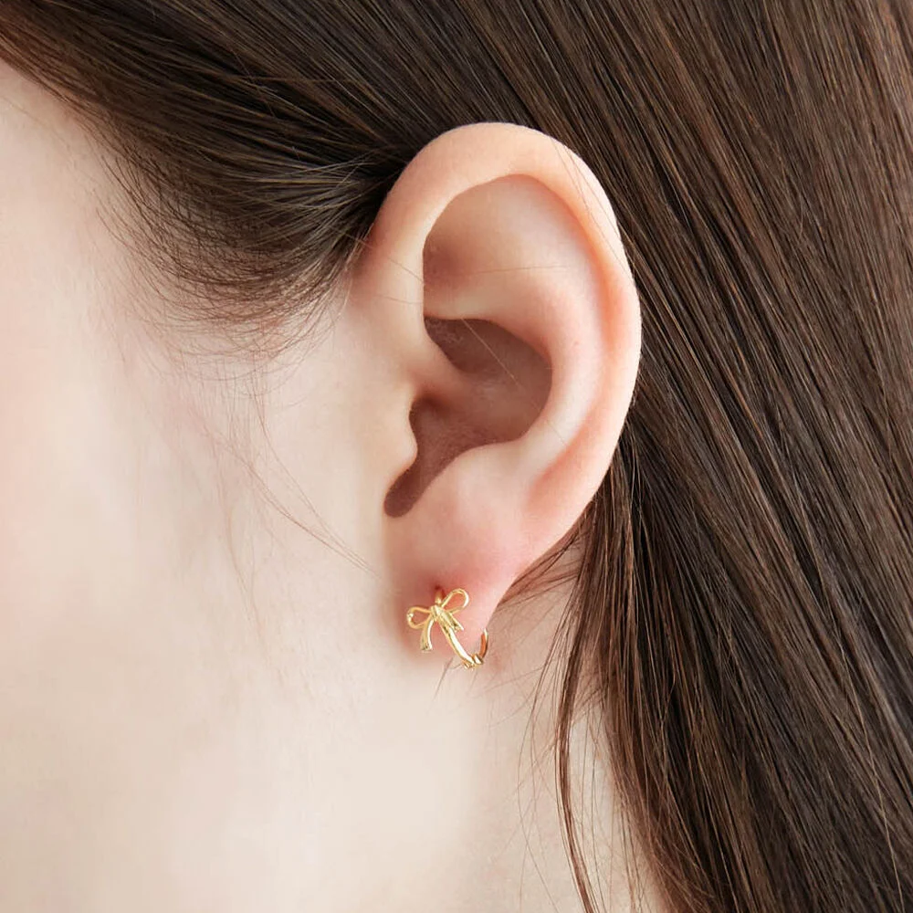 Baby Ribbon One touch Earring