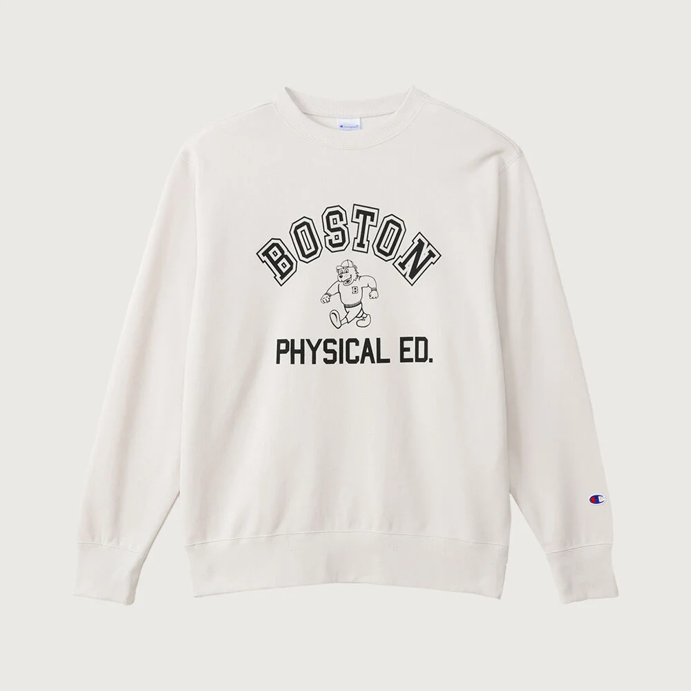 BOSTON 標準版型 圓領 衛衣 Off White