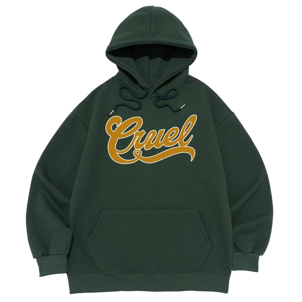 CRUEL LOGO HOOD T-SHIRT (GREEN)
