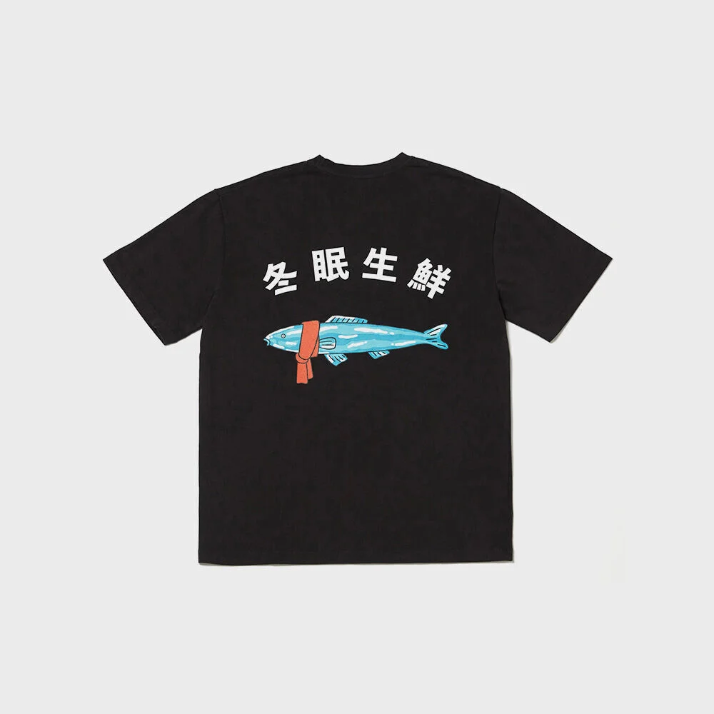 FROZEN FISH TEE OCEAN BLACK