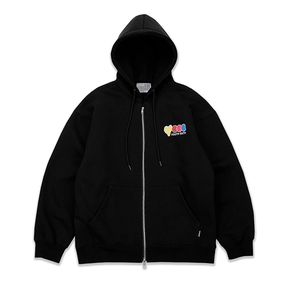 YBCC HOOD ZIP UP_BLACK
