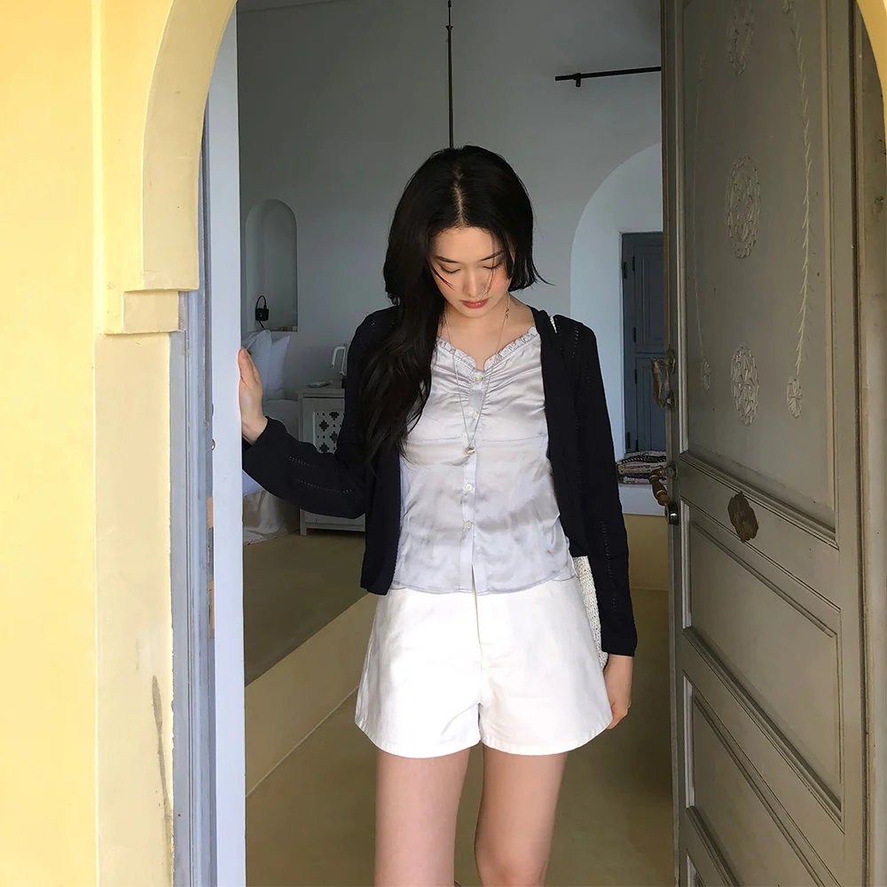 ATO PUNCHING CARDIGAN (DARK NAVY)