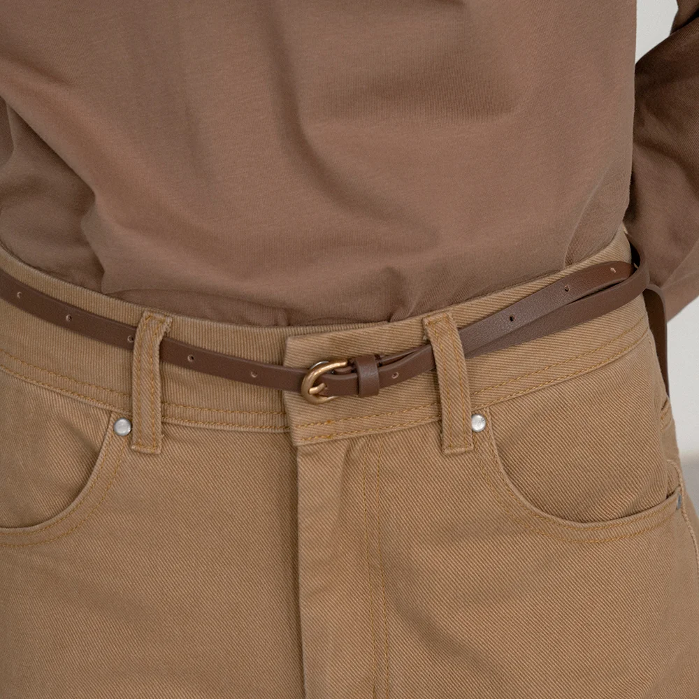 SIAC3055 纖細腰帶_Brown