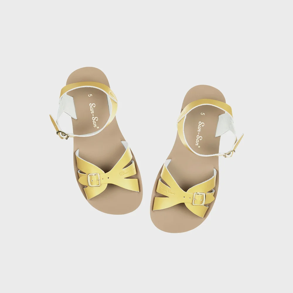 SALT-WATER SANDAL ADULT BOARDWALK BUTTER YELLOW