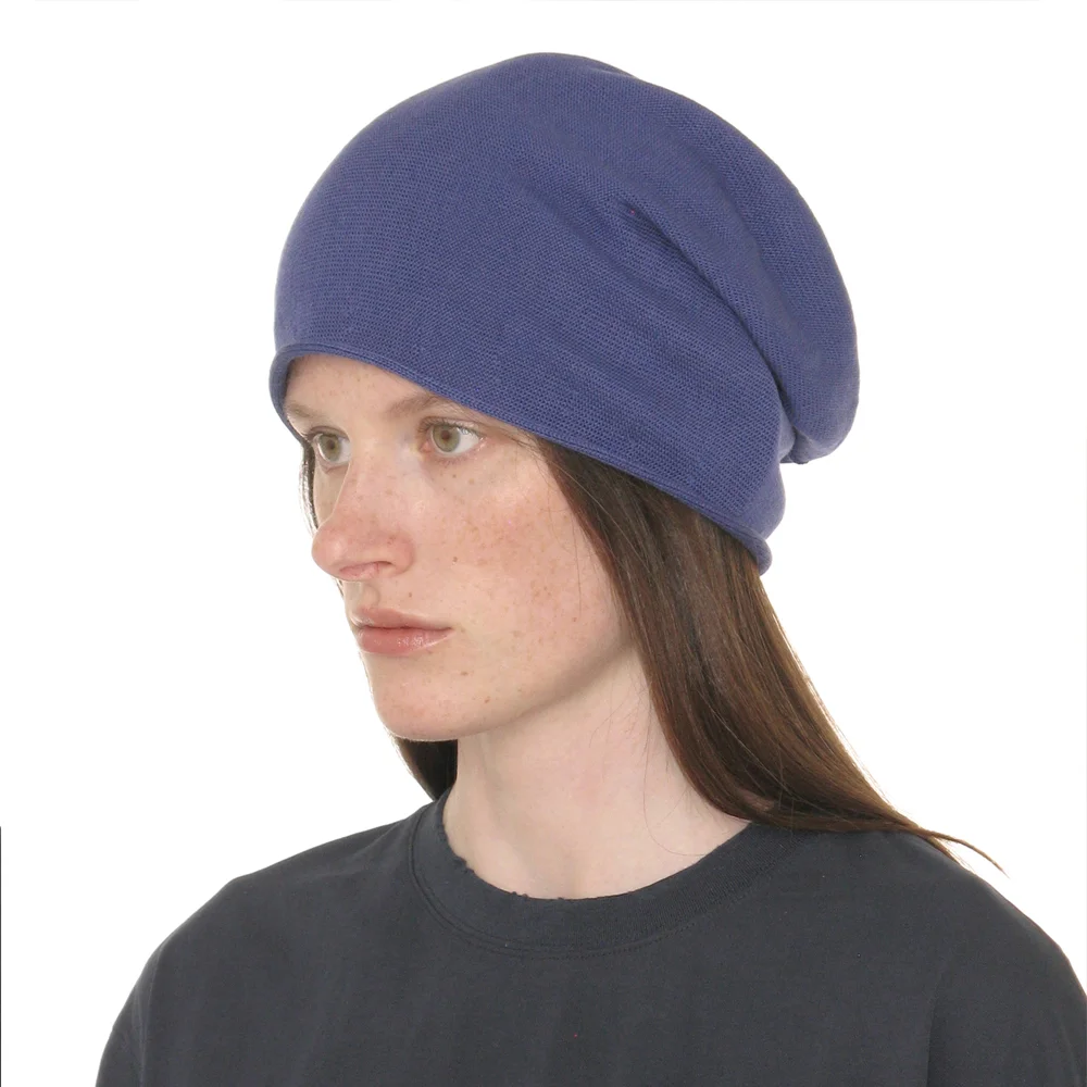 LIGHTWEIGHT DRAPE BEANIE_BLUE