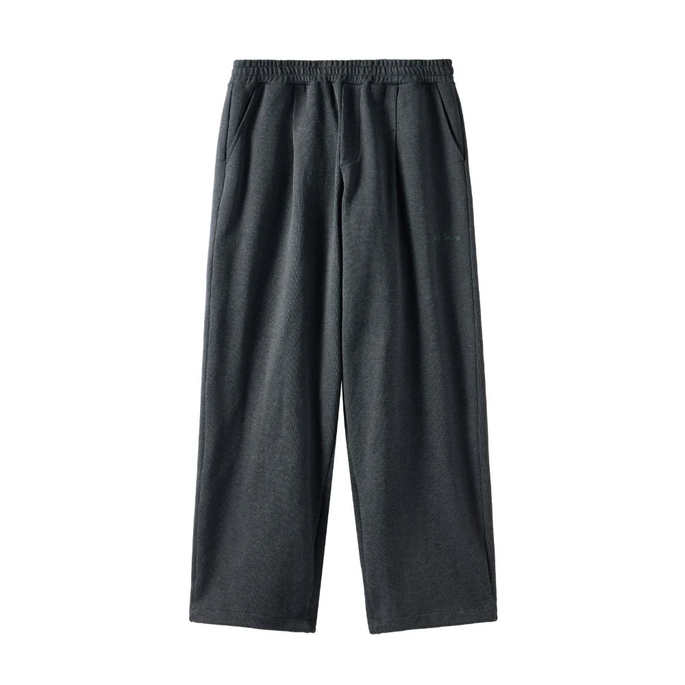 DIAGONAL JACQUARD TROUSERS - CHARCOAL (P251UPT460)
