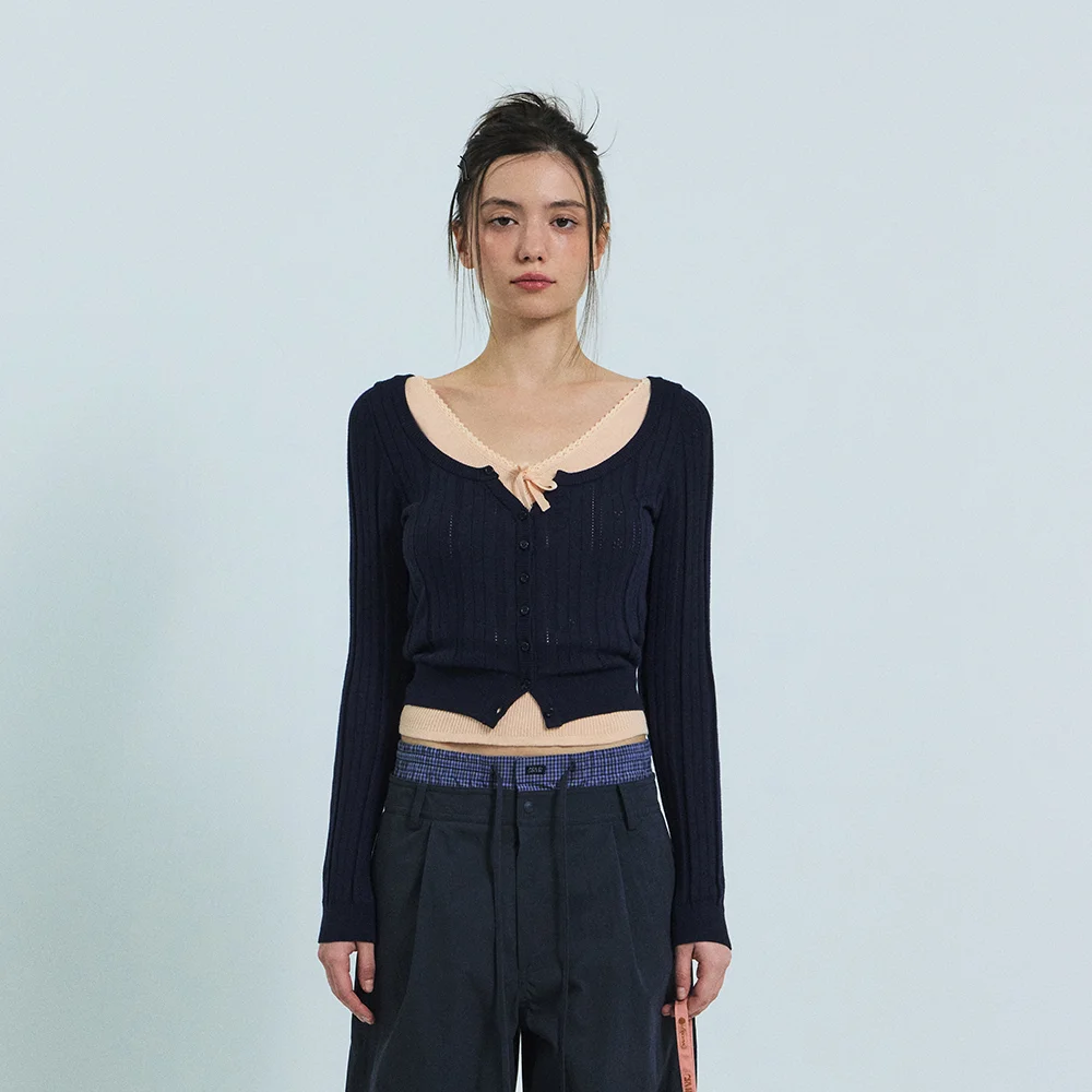NADINE CARDIGAN (NAVY)