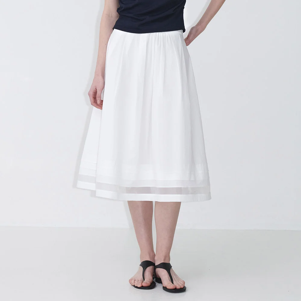 Pleated And Shirring Mix Full-Skirt SW5MS229-01