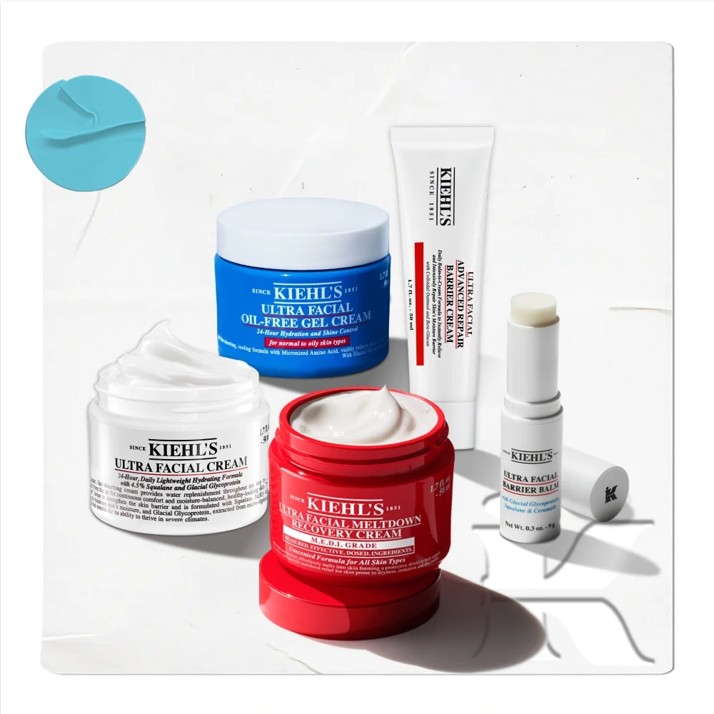 Kiehl's 奶油 4款 套裝 (超強 面部 奶油/醫護霜/無油 啫喱霜/屏障面霜)