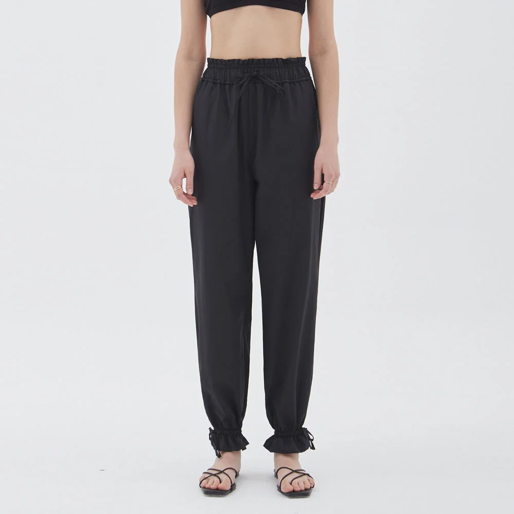 STRING POINT JOGGER PANTS_BLACK