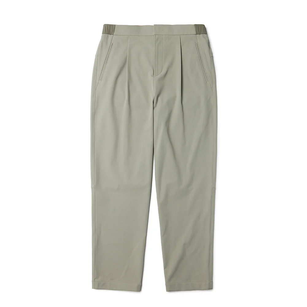 STRETCH ONE TUCK TROUSERS - LIGHT KHAKI (P233MPT112)