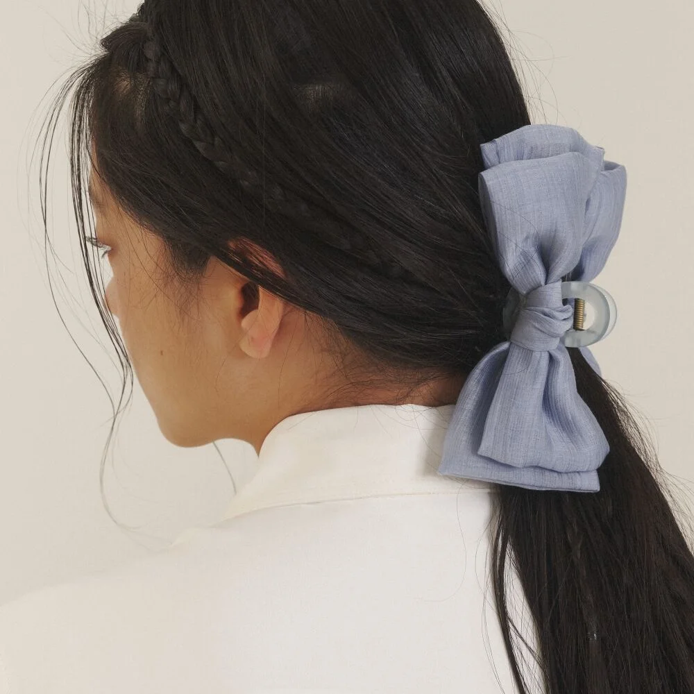 Love Ribbon Hair Clip_BU