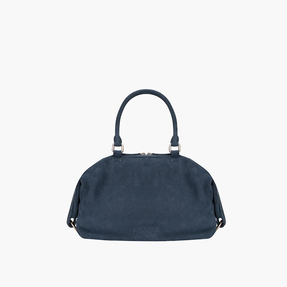 DUMPLING TOTE_indigo nubuck