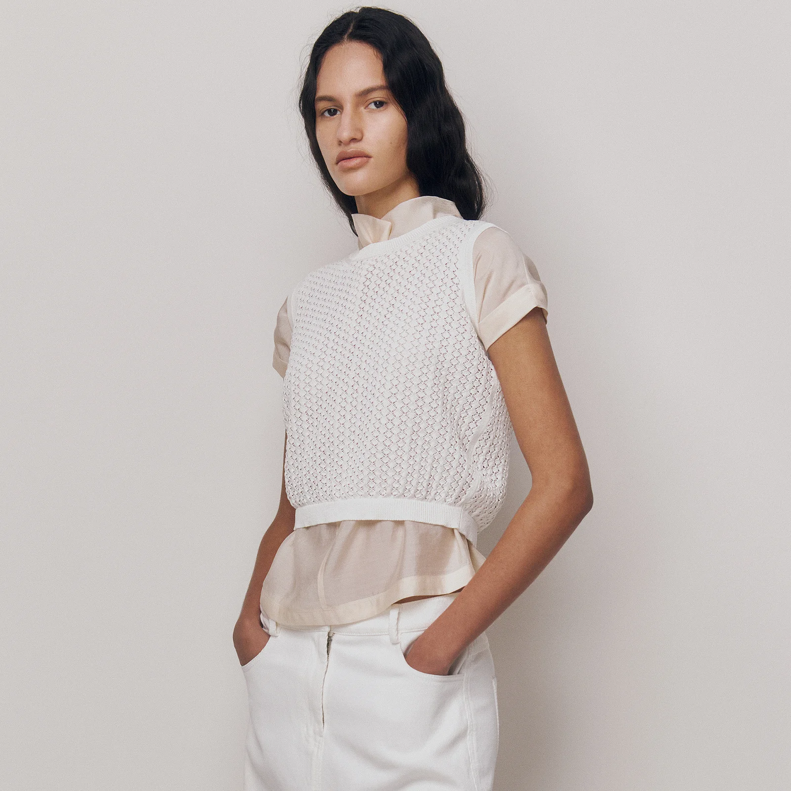 Acacia Vest White