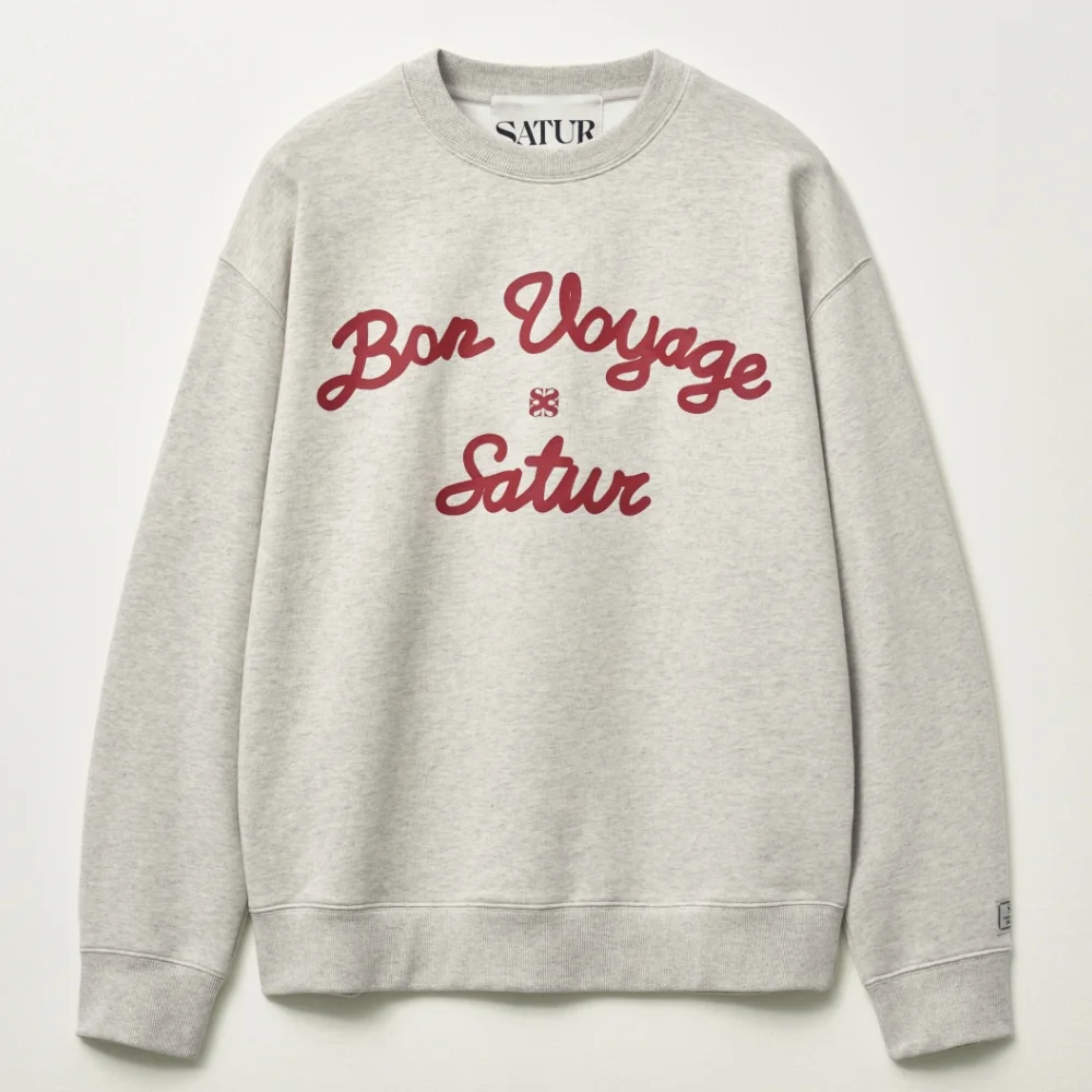 Bon Voyage 衛衣 燕麥色