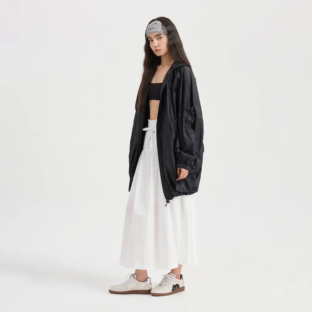 Ruffle Ornament Hood Jumper (black) LFUAA25110BKX