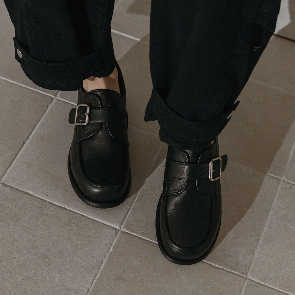 Elton Buckle Loafer(Black)