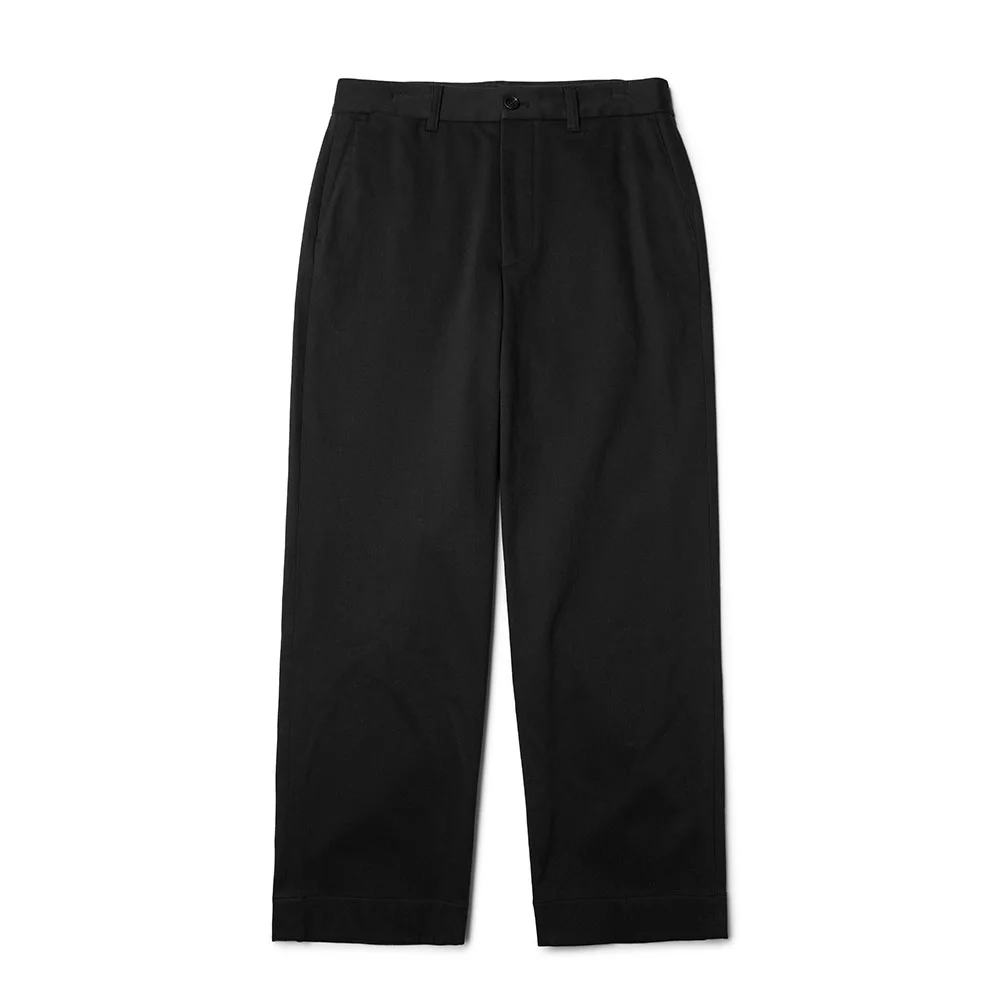 BASIC COTTON TROUSERS - BLACK (P234MPT225)