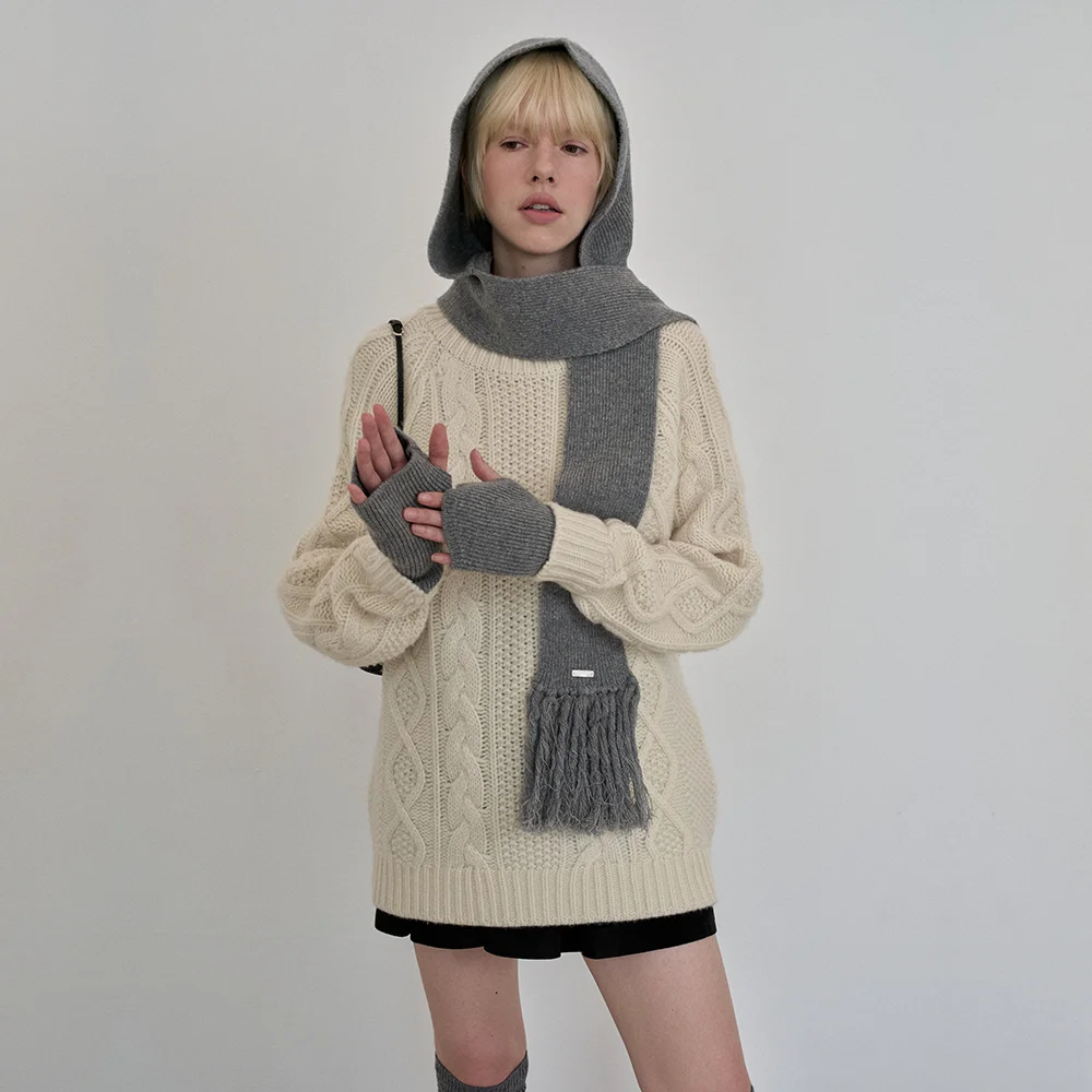 Haydee Chashmere Balaclava (Charcoal)