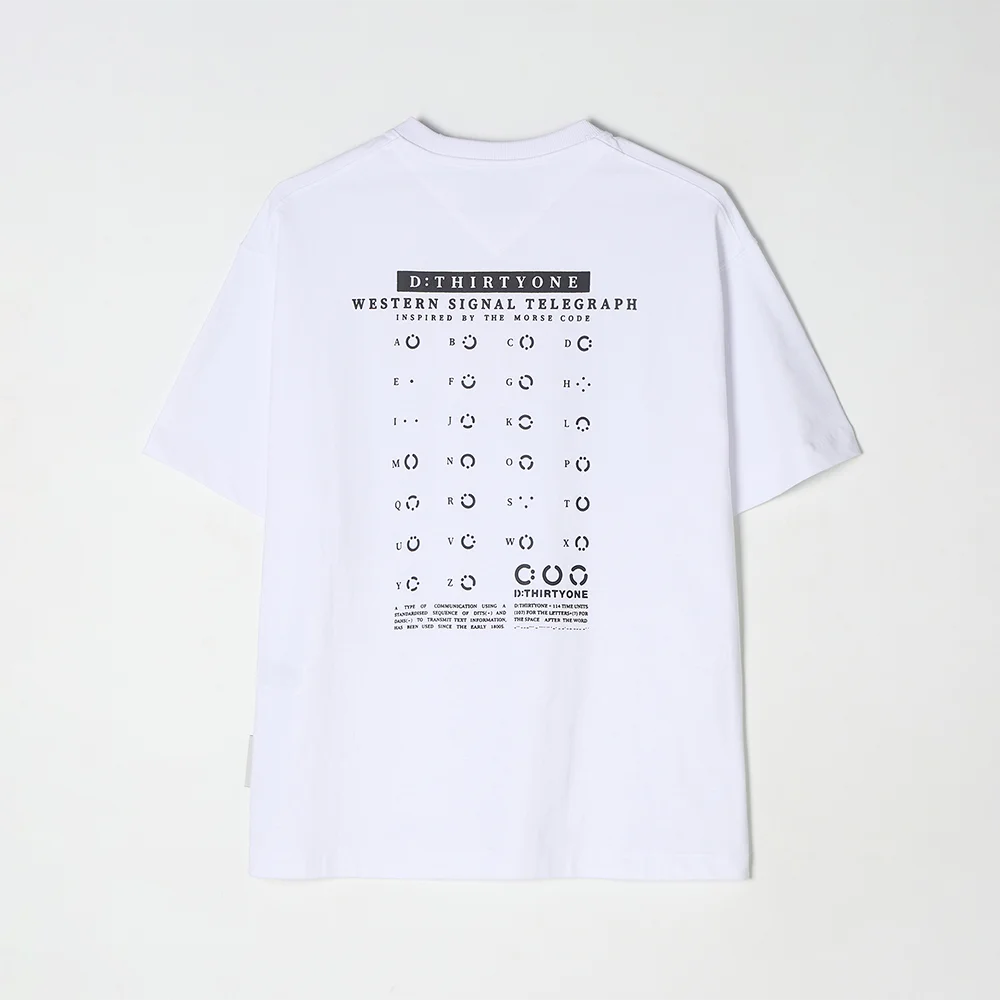 (WOMAN) Alphabet Chart T-Shirt (White)