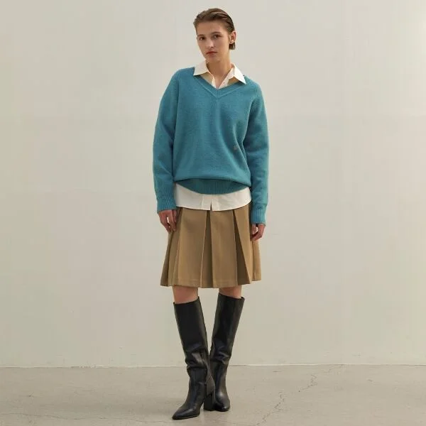BANE WARM TOUCH PLEATED SKIRT (SK-4858)