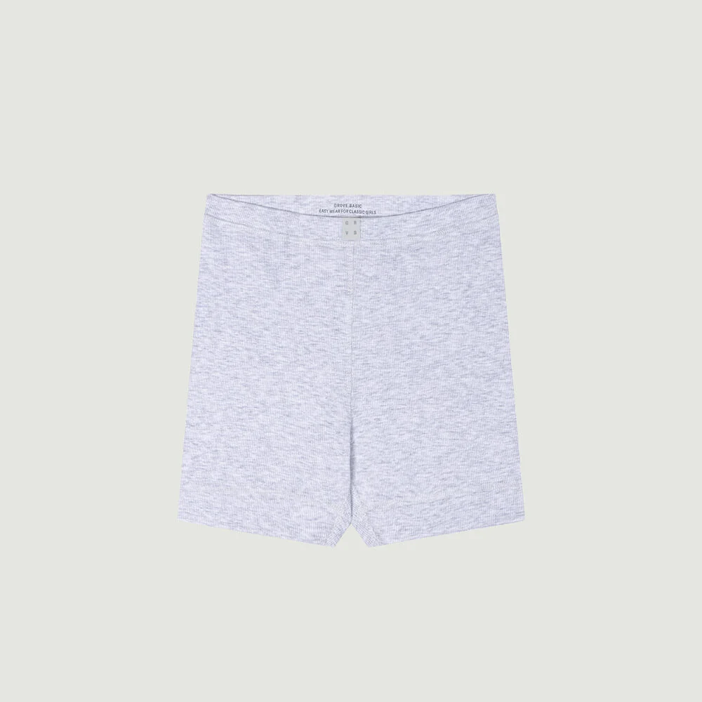 GRVB_25SS RIB SHORTS (LIGHT MELANGE)