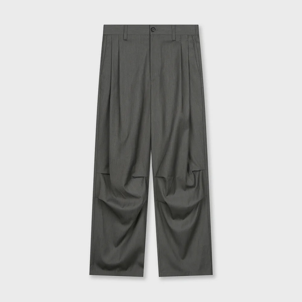 PARACHUTE PLEATED SLACKS GREY